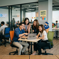 หางาน สมัครงาน SourcedOut 1